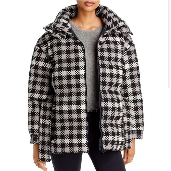 Perfect Moment Womens B/W Belted Heavy Winter Puffer Jacket Coat NWT size XL - Picture 1 of 2